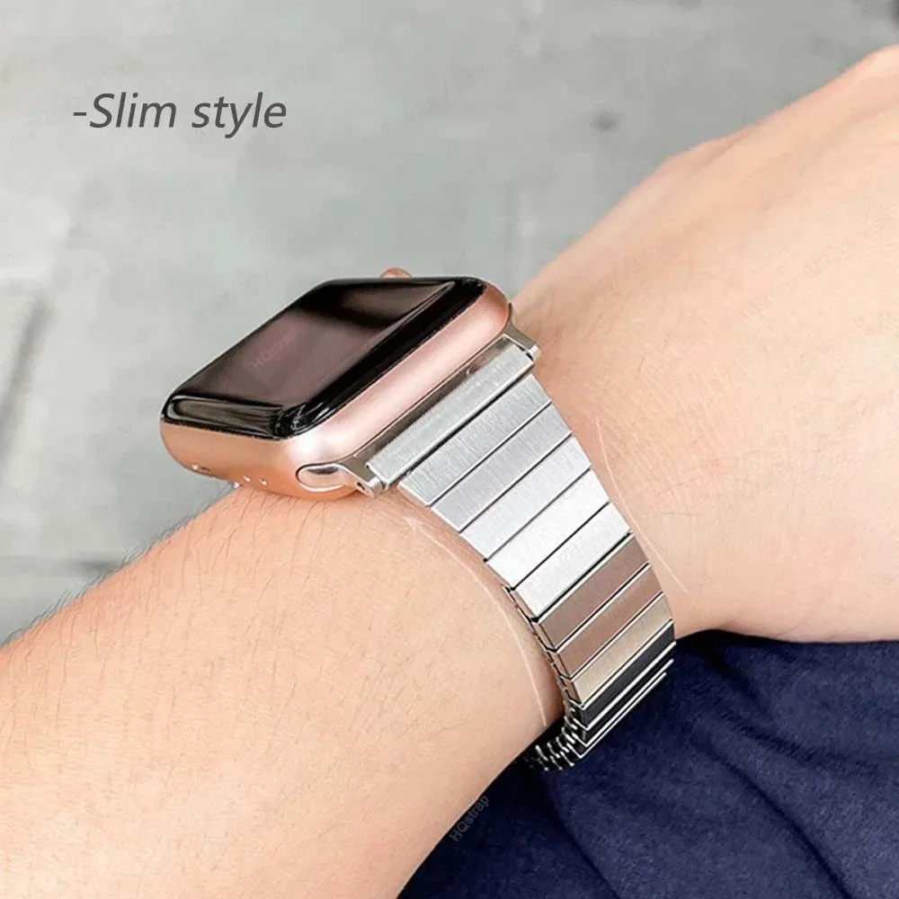 รูปสินค้า สายรัดข้อมือสแตนเลสสตีลสำหรับ Apple Watch ทุกรุ่น