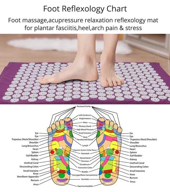 1PC/SET Massager Cushion Acupressure Mat Pillow Relieve Stress Back Pain Massage for Acupuncture Yoga Muscle Relaxation 6