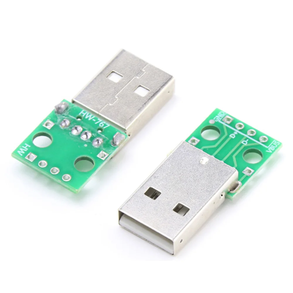 RUNCCI-YUN Micro USB Tipo B Femmina 90 Degree 5 pin PCB DIP di