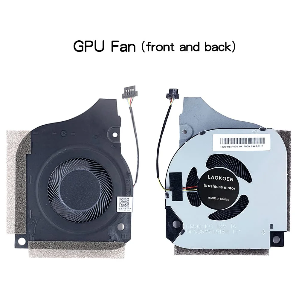 New Original Cooling Fan for Dell G7-7590 G7-7790 G5 5590 G7 7590 7790 P82F Laptop DC 12V 1A FM0C DFSCK221051821 (4-Pin 4-Wire)