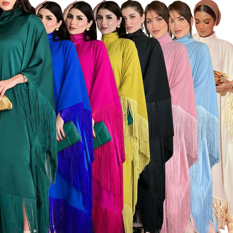 Eid Caftan Muslim Women Party Dress Ramadan Abaya Dubai Elegant Turkey Islam Long Evening Dresses Robe Musulmane Kaftan Vestidos