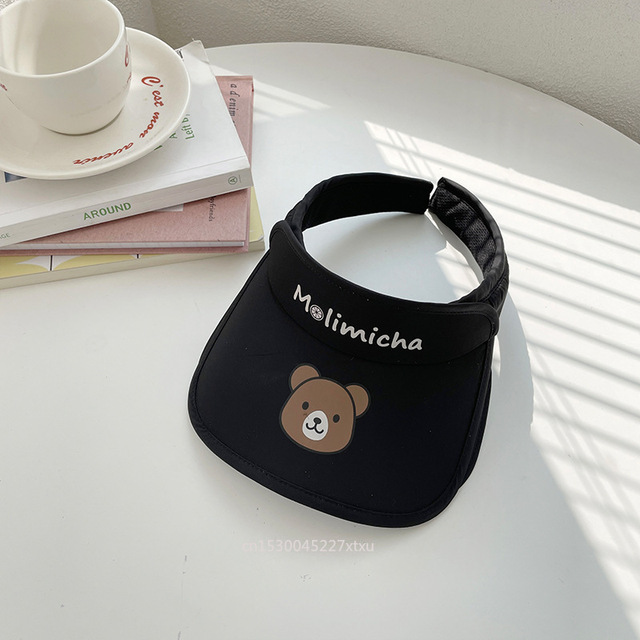 Summer Adjustable Cotton UV Protection Sun Hats with Empty Top Holiday Beach Visor Caps Wider Brim Face Protect Outdoor