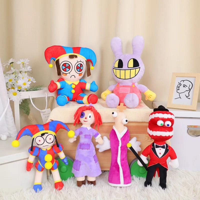 IHITLAB The Amazing Digital Circus - Peluche De Pomni, Peluche Jax Juguetes De Peluche De Terror Para Ninos Y Fanaticos Adolescentes 8 Piezas