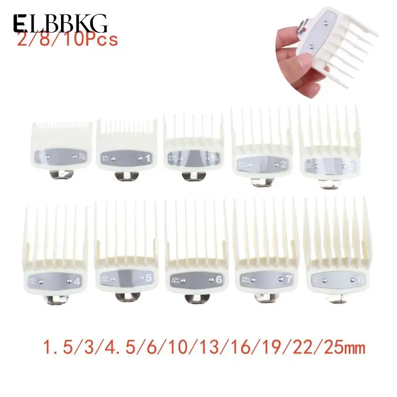

2/8/10Pcs Universal Hair Clipper Guards For Clippers Barber Accessories Professional Trimmer Attachment Limit Combs