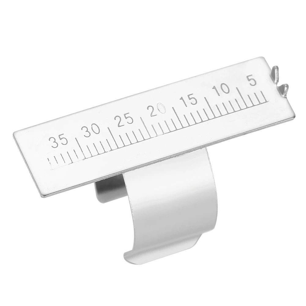 

2Pc Stainless Steel Endodontics Finger Ruler Autoclavable Dental Gauge For Measuring Endodontic Instruments Lengths Dentist Tool