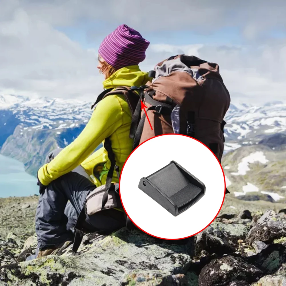 CooBigo Fibbia Cam Per Cintura Tattica - 5 Pezzi, Regolabile Per Larghezza 1" E 1-1/2", POM Nero