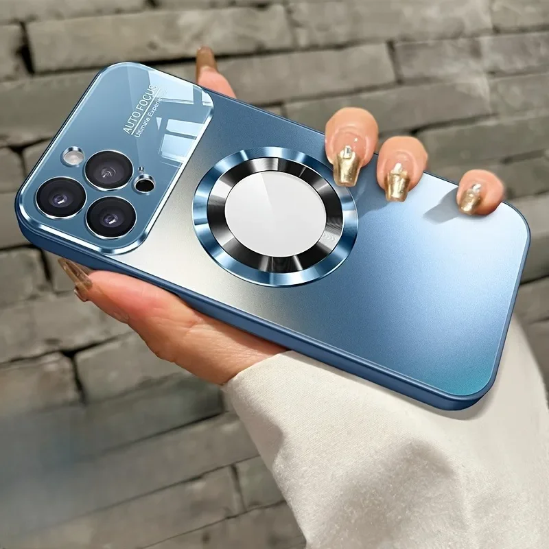 Fashion Large Window Matte Phone Case For iPhone 15 14 13 12 11 Pro Max 15 Plus Lens Protection Titanium Metallic Color PC Cover 9 S871f1c4c532d437a8c82578316289d3fA