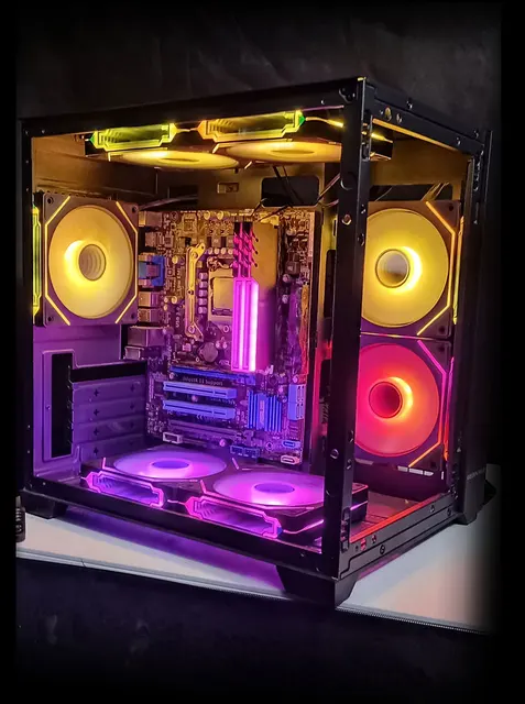 Buy Vetroo A03 Pink Mid-Tower ATX Gaming PC Case, Pre