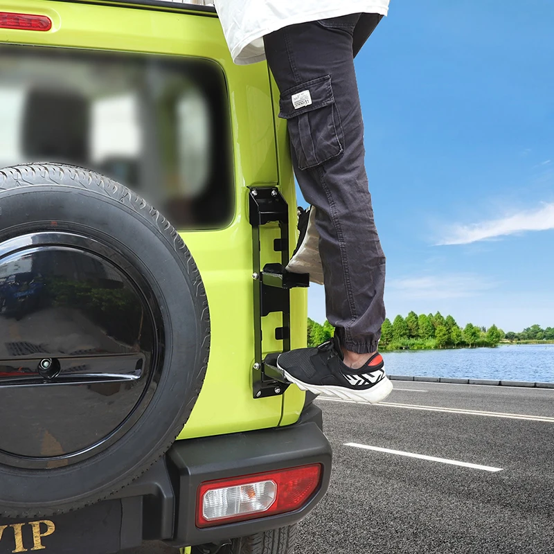 Car Tailgate Hinge Foot Climb Pedal Accessories For Suzuki Jimny JB74 Car Rear Tailgate Foldable Pedal Ladder