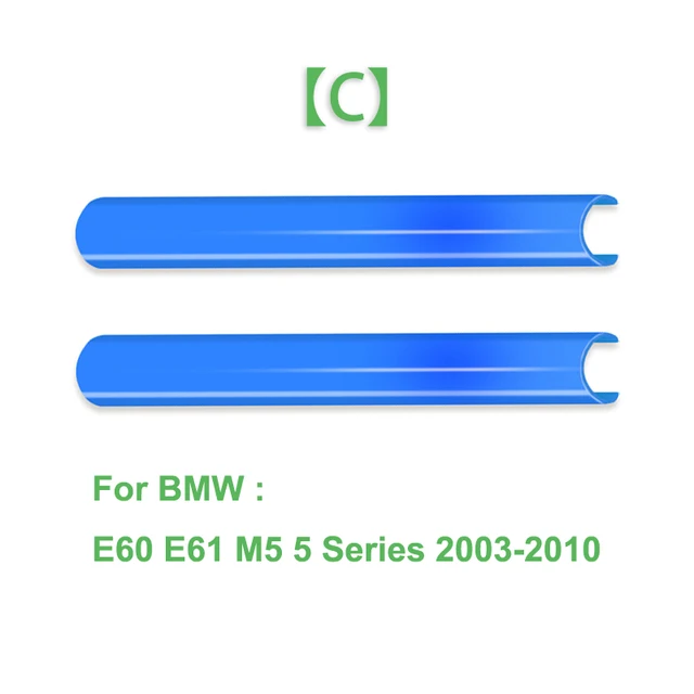 2Pcs Car Front Grille Trim Strips Cover Frame Stickers For BMW F10 E60 F30 F32 F20 F22 F06 F02 F25 F26 G20 1 2 3 4 5 6 7 Series C Blue