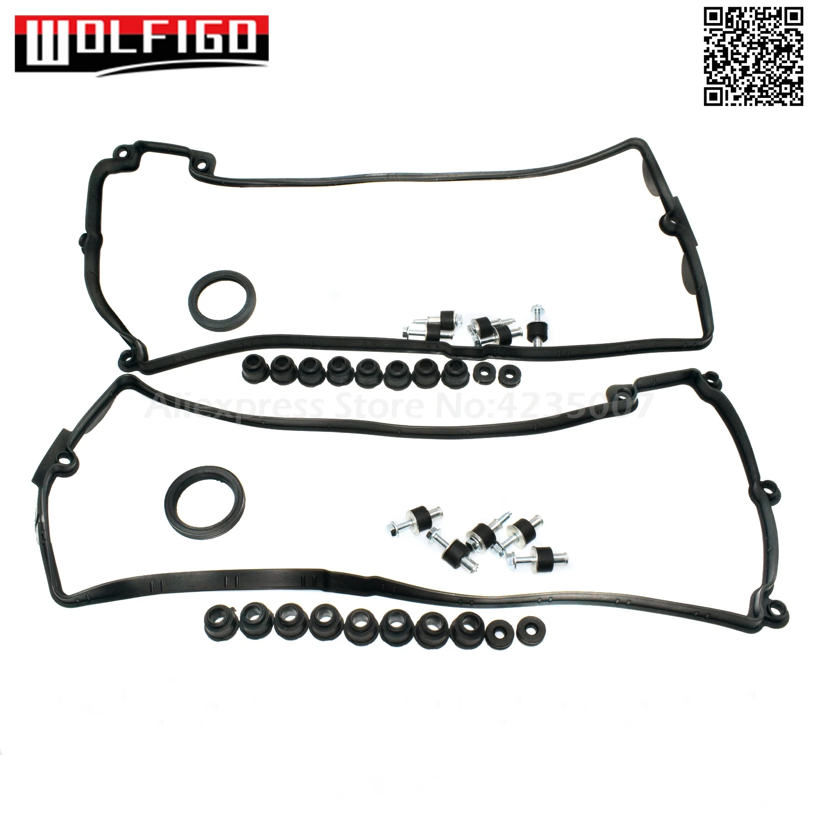 Left Right Engine Valve Cover Gasket & PCV Valve For BMW E60 E63 E64 E70 X5 4.4i N62 4.8i 11127513194 11127513195,11127547058