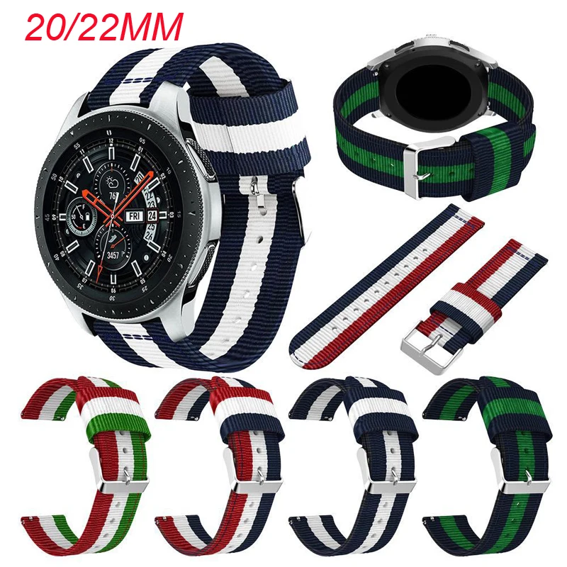 Durable Canvas Nylon Watchband – Versatile 20mm & 22mm Sizes