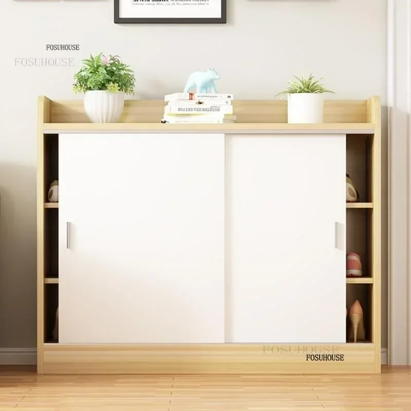 Modern Apartment Kitchen Cabinets Indoor Balcony Side Cabinet Simple Restaurant Storage Locker Living Room Cupboard with Door M 2