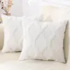 HAPIHAPPY Winter Decorative Throw Pillow Covers 18X18 Set of 1 Bed Sofa Living Room Throw Pillow Covers Soft Plush Pillow Covers 1