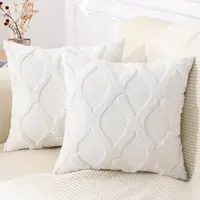 HAPIHAPPY Winter Decorative Throw Pillow Covers 18X18 Set of 1 Bed Sofa Living Room Throw Pillow Covers Soft Plush Pillow Covers 1
