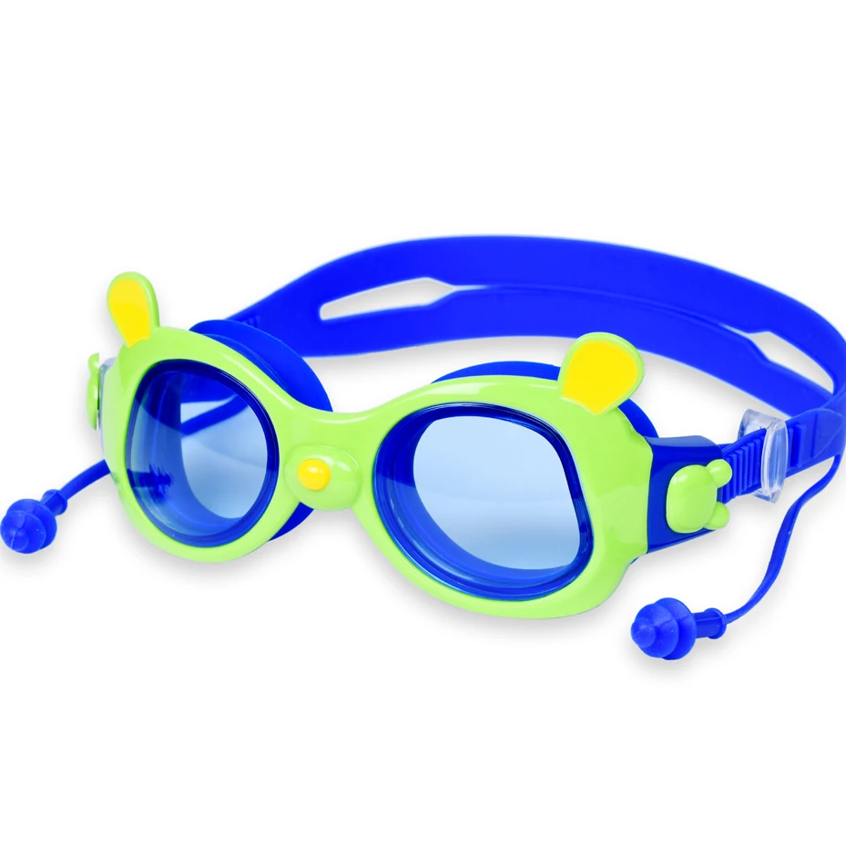 Panda anti-fog swimming goggles men and women with high-definition anti-fog earplugs big frame swimming goggles with earplugs 2