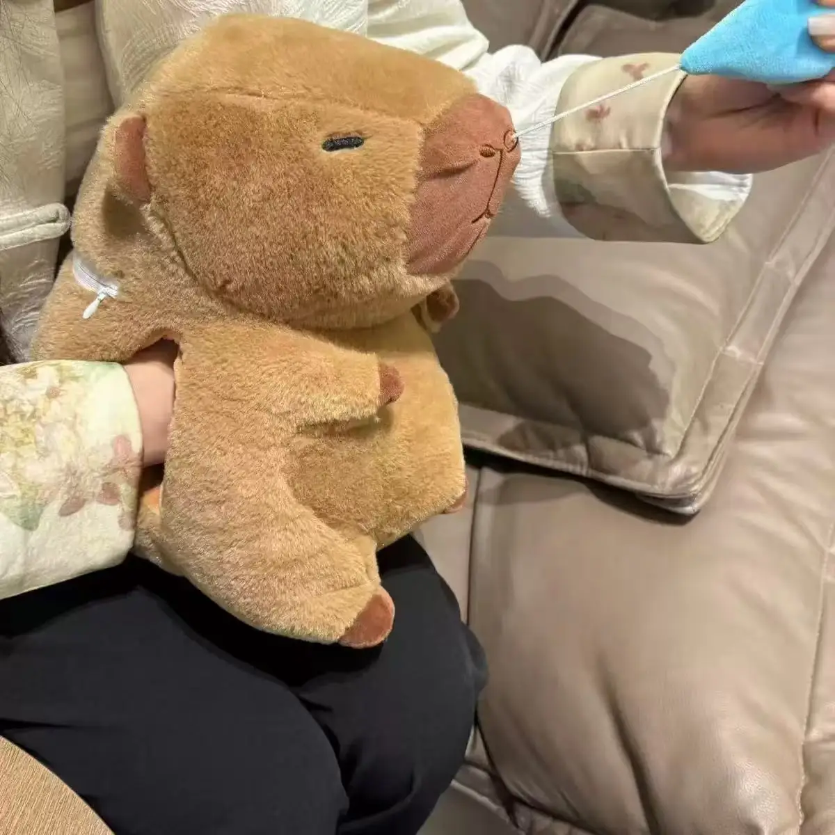 Stuffed Animal Hand Warmer Winter Hand Warming Muff Capybara Stuffed Soft Warmer With Hot Water Bottle For Girls Ladies Children