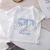 Cinnamoroll Children T-shirt Letter A B C D Name Combination Sanrio Kawaii Girls Tee Shirts Cartoons Casual Clothes Kid Boy Tops 2