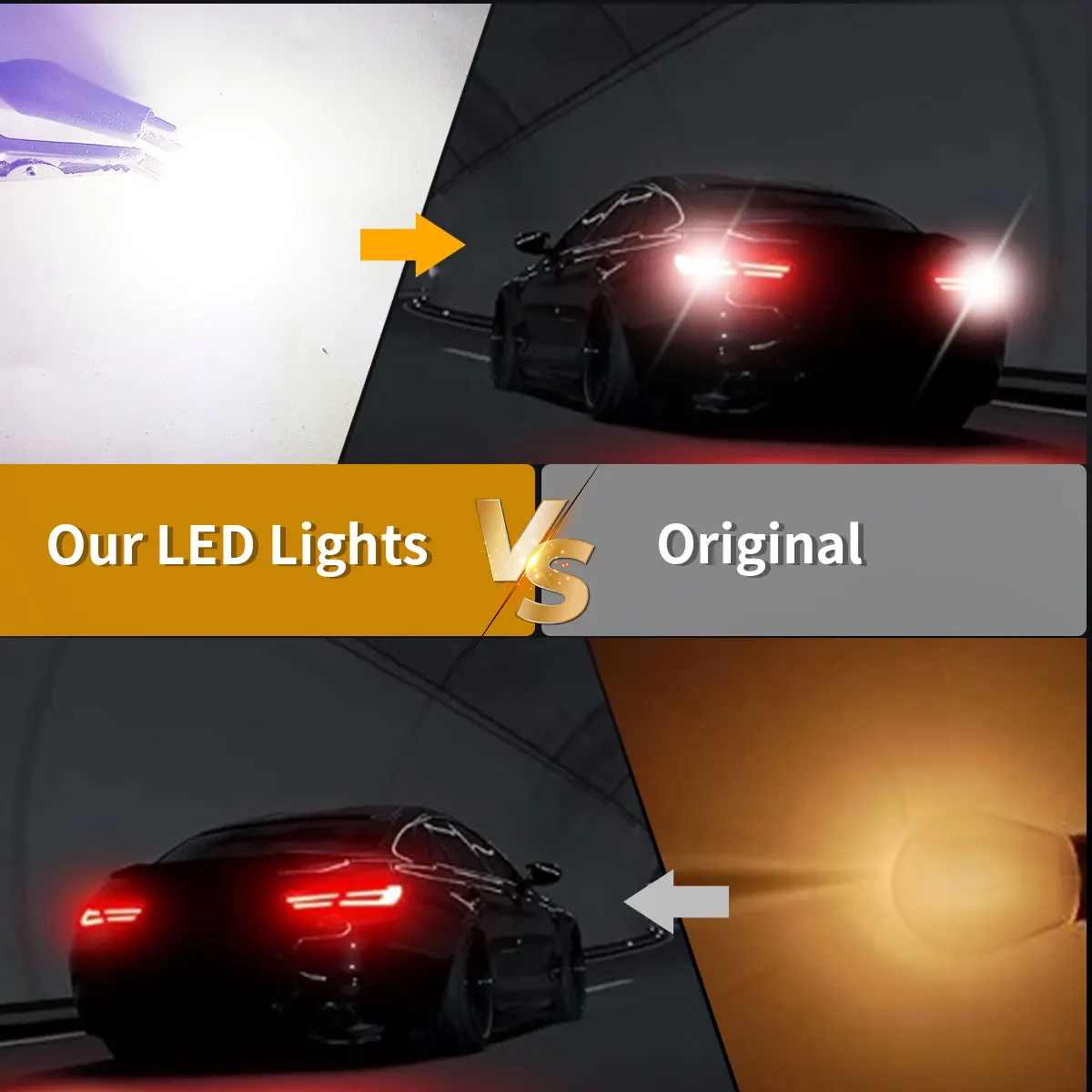 2/10/20 Stück ultrahelle 360-Grad-Beleuchtung T10 W5W 168 COB-LED-Signale für Auto-Seitensignal-Blinker, Brems-Leselampen – Detail 6