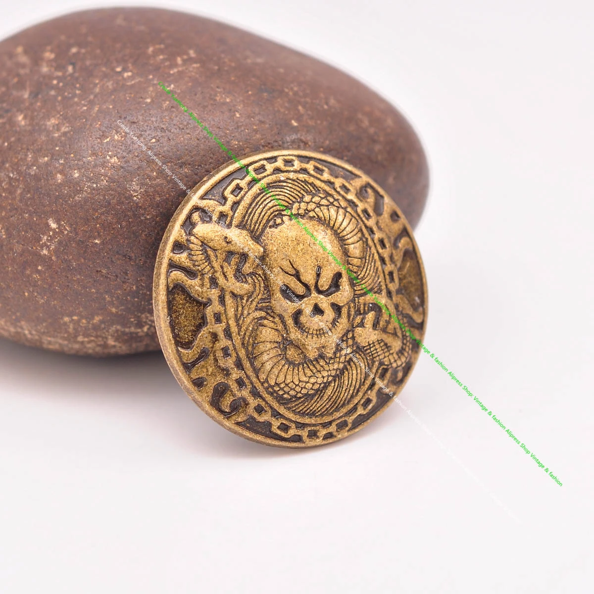 10X 30mm Vintage Biker Western Schädel Kopf Schlange Sättel Tack Zaumzeug Lederhandwerk Gepäck Tasche Schuh Dekor Concho Hardware – Detail 2