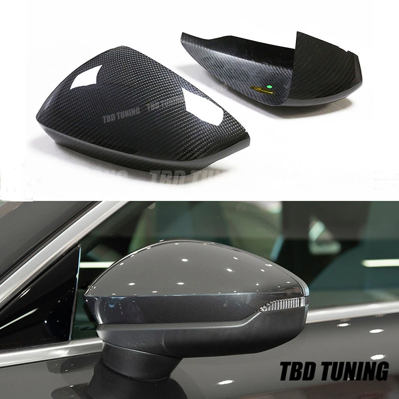 

A3 Rear View Mirror Cover For Audi A3 8V S3 2021 2022 Real Dry Carbon Fiber Mirror Cover Add On Style