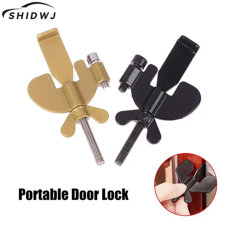 

(No. 5) Portable Hotel Door Lock Door Stop Travel Anti-Theft Door Stopper Childproof Door Lock Safety Home Latch