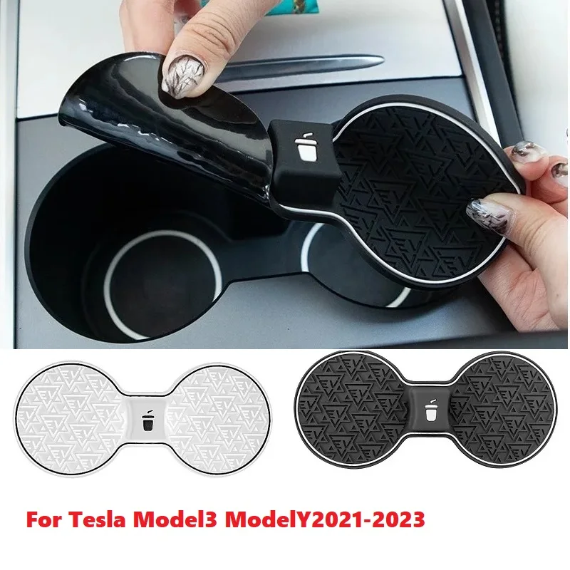 

For Tesla Model3 Y 2023 2022 2021 Car Cup Holder Central Control Storage Box Water Proof Center Console Accessories