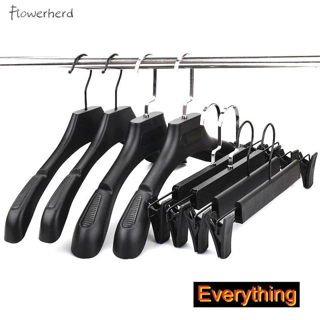 Wholesale 45 Cm Anti-Slip Non-Slip Suit Clothes Black Velvet Hangers -  China Plastic Pants Hangers and Plastic Trousers Hangers price