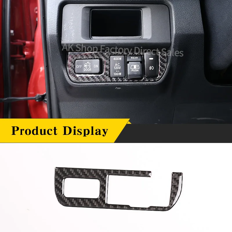 

For Toyota Tacoma 2016-2020 Real Carbon Fiber Car Rear Glass Switch Trim Panel Sticker Car Interior Accessories