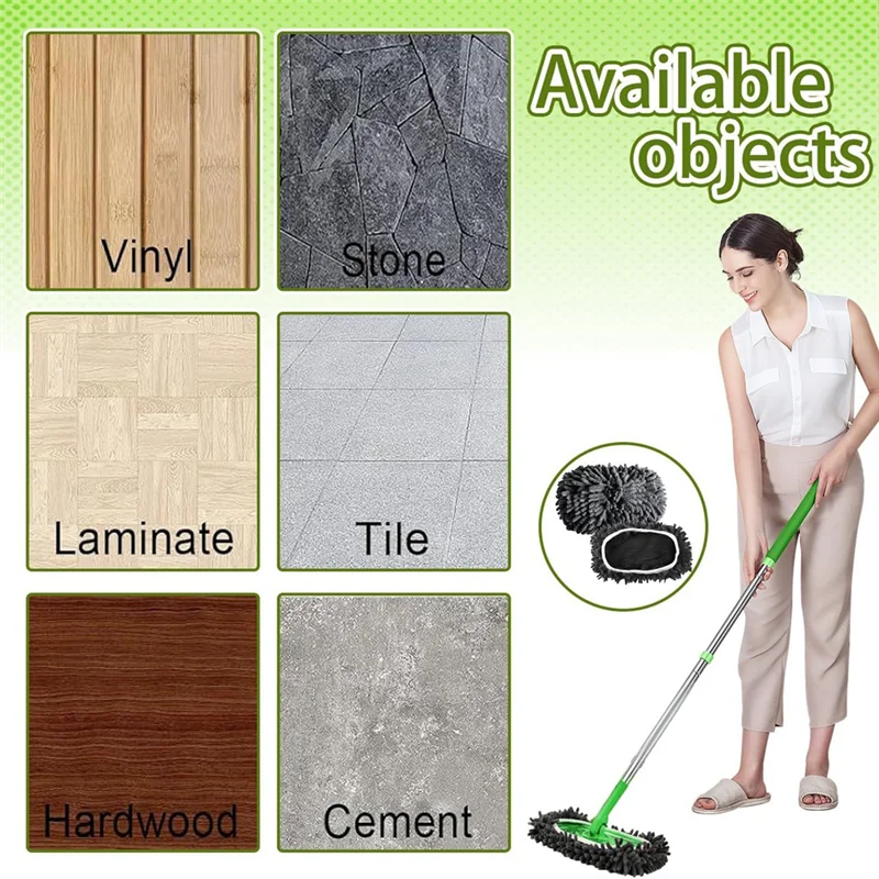 B89B-Wipes Reusable For Swiffer Sweeper Mop, Floor Mop Cover, Dry Floor Cloths/Wet Floor Cloths, Washable Mop Cloth