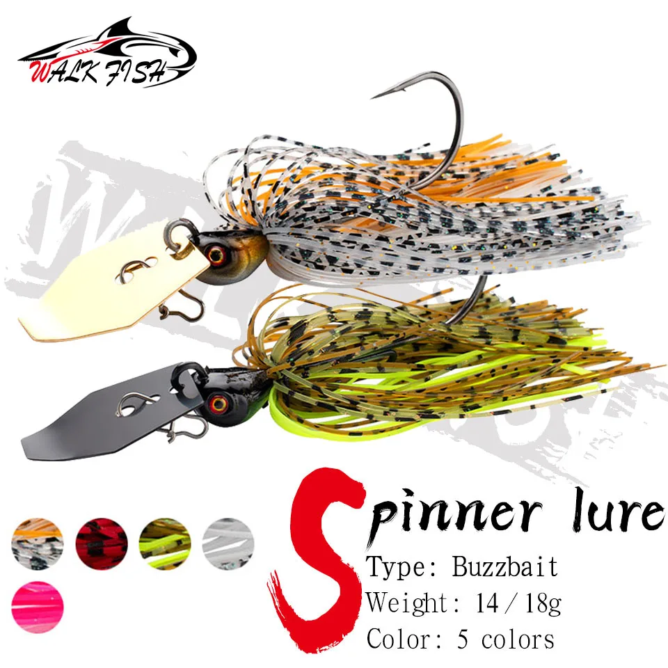 WALK FISH 14G/18G fishing lure Chatter bait spinner bait Blade Jig Dancer Buzzbait wobbler chatterbait for bass pike walleye