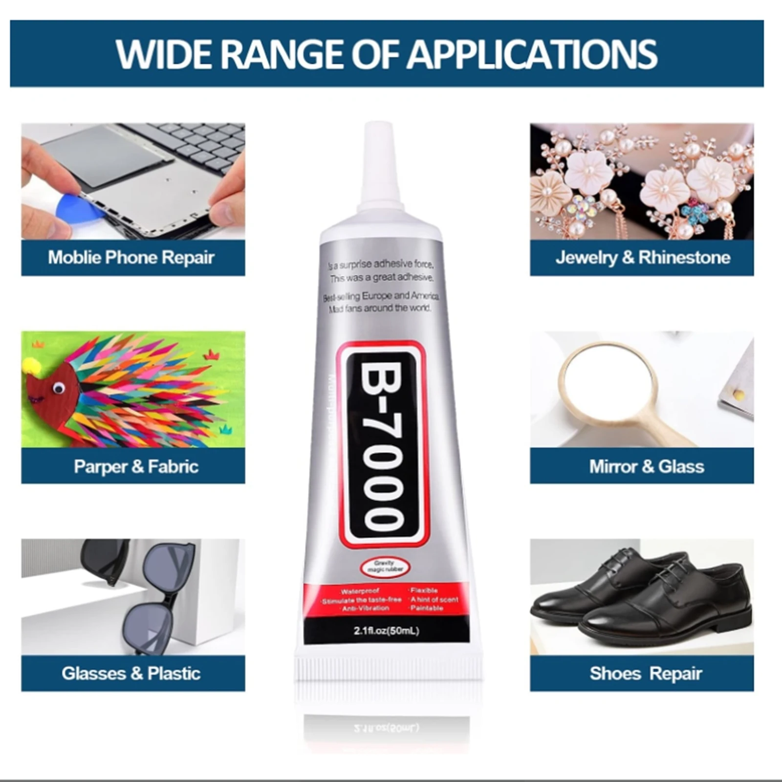 B-7000 다기능 DIY 수리 접착제, 50mL