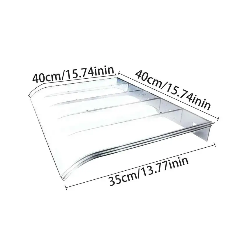 Window Awnings Exterior Transparent Canopy Outdoor Patio Front Door Awning Canopy Patio Awning Windproof 40x40/40x50cm window awning