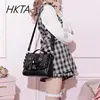 Japanese Bag Women's 2024 New Mine Sweet Bow Control Strap Love Portable Shoulder Bag Student Lolita Oblique Backpack for Girls 2