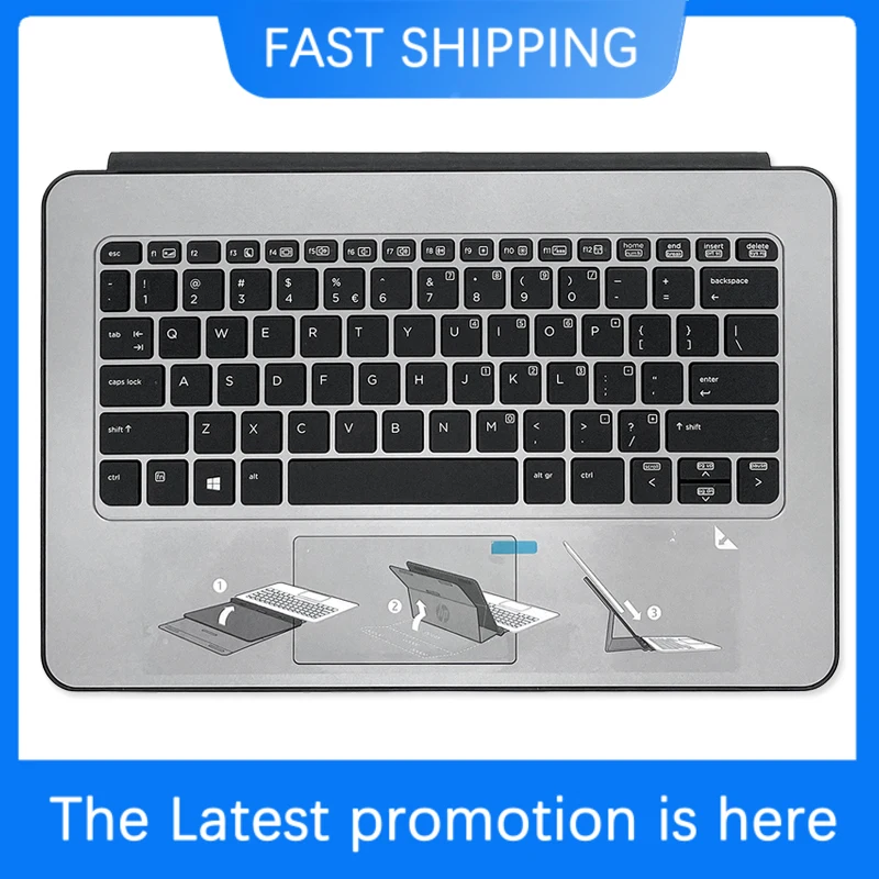 Adatto Per Tastiera Portatile Con Base Per Tablet Da Viaggio Hp Pro X2 612 G1