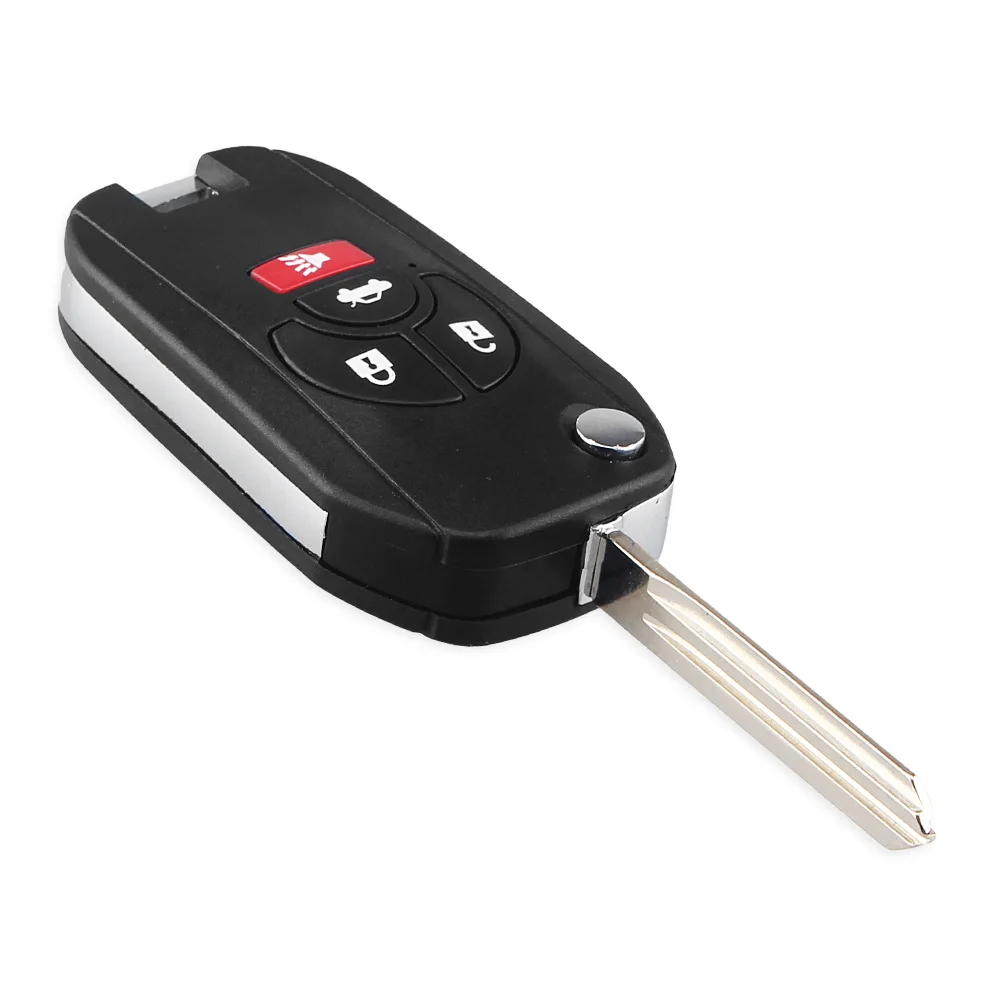 Dandkey Replacement Flip Remote Car Key Shell Case for Nissan Versa 2012 2013 2014 2015 Nissan Rogue 2008 2012 2013