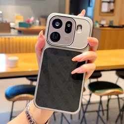 Minimalist Shockproof Leather Phone Case - Durable PC Shell - OPPO Find X9 (Black)