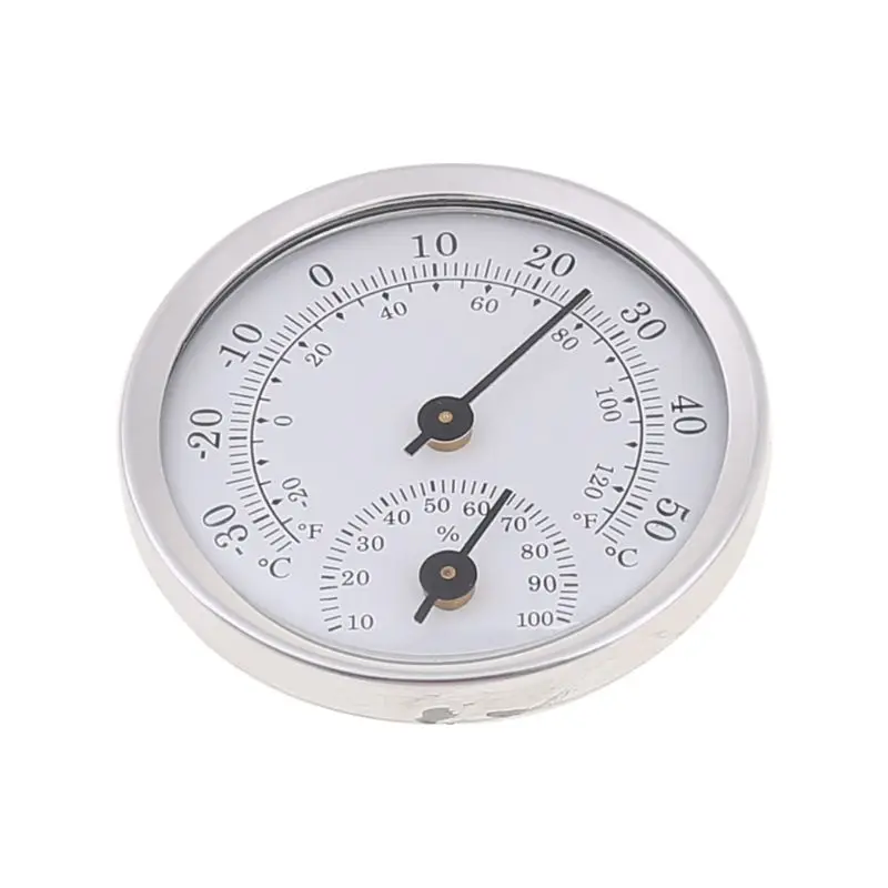 Indoor Analog Hygrometer Thermometer - High Quality Stainless