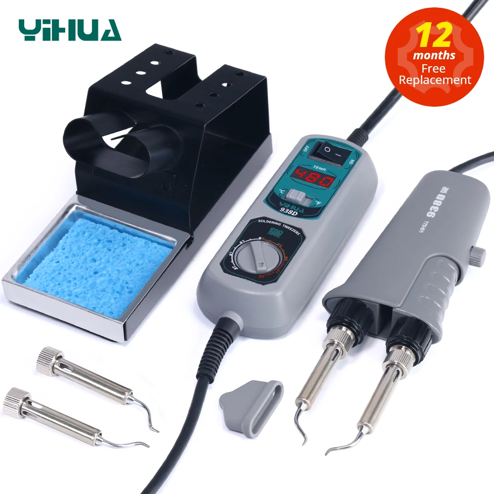 YIHUA 938D Portable Tweezers Soldering Station 110V 220V Soldering Iron