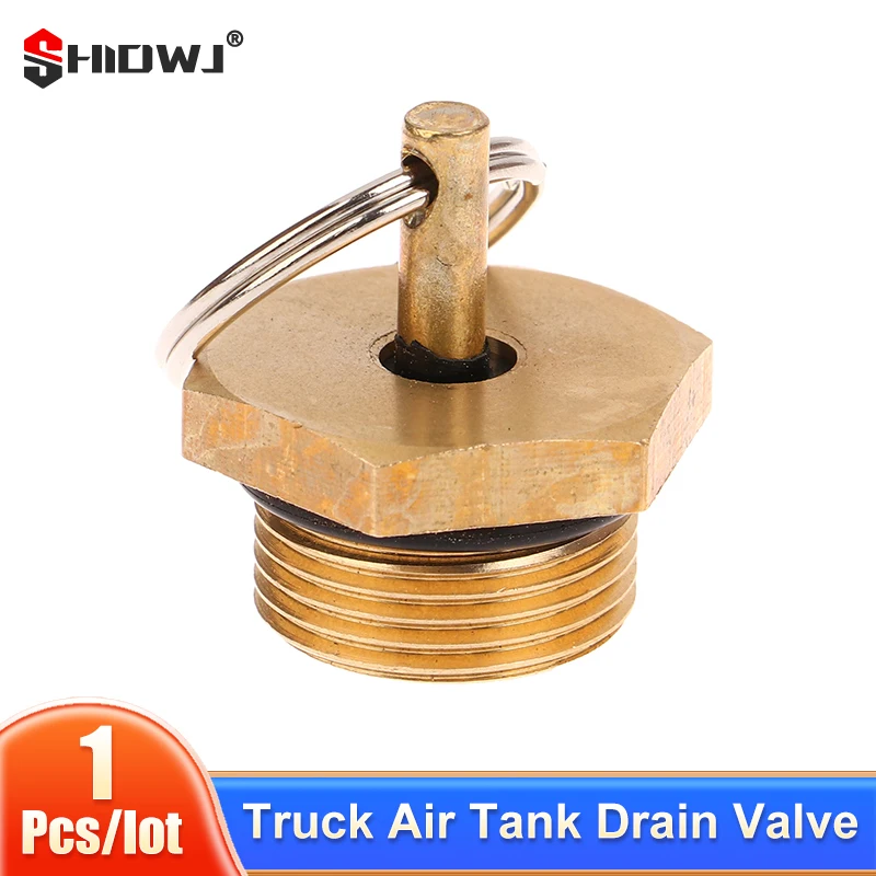 

Truck Air Tank Drain Valve Anti-rust Antifouling Air Tank Drain Switch Type 151 Copper Plug Screw Auto Parts