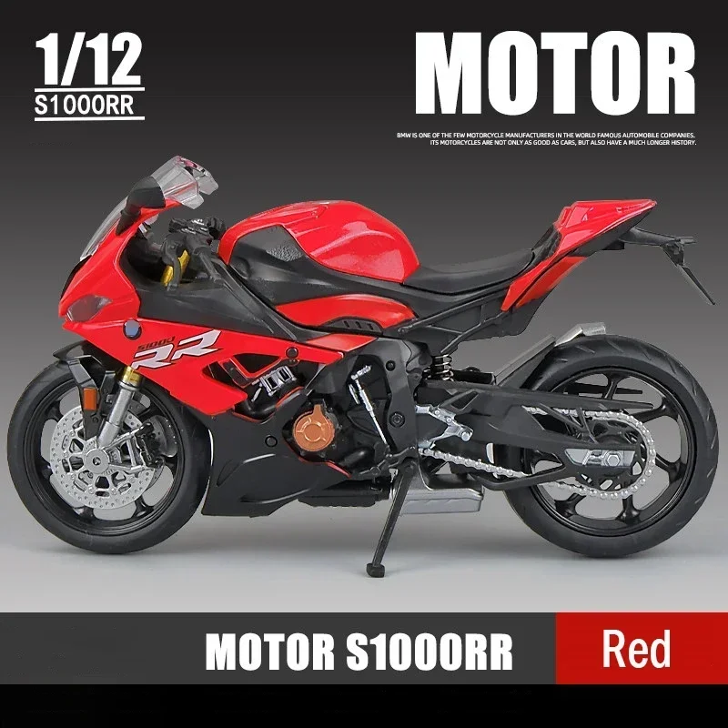 1:12 BMW S1000RR 2021 Die Cast Motorcycle Model Toy Vehicle Collection Autobike Shork-Absorber Off Road Autocycle Toys Car 4