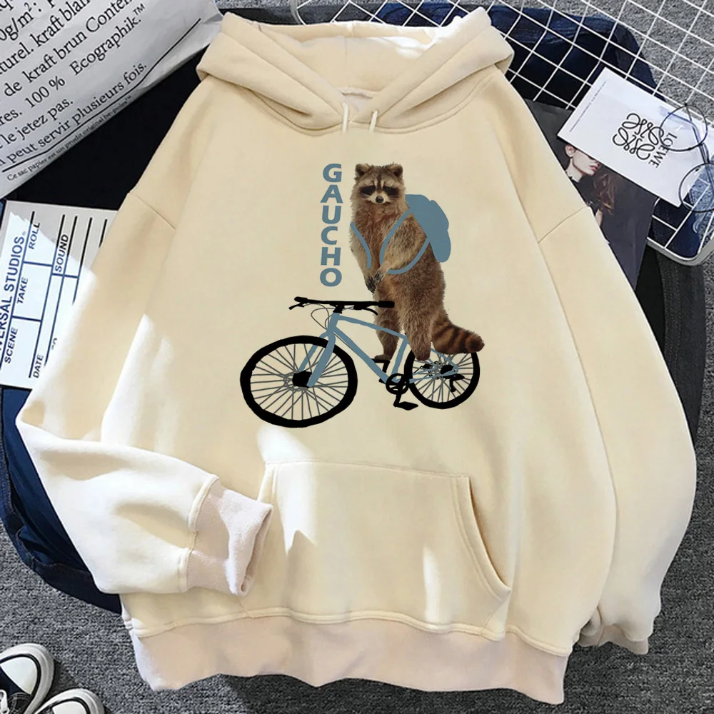 

Racoon hoodies women 90s vintage Korean style graphic tracksuit women streetwear sweater