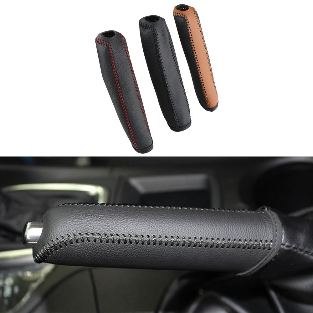 Leather Car Handbrake Hand Brake Cover For Mazda 3 Axela Atenza CX-5 CX3 CX-3 CX5 2015