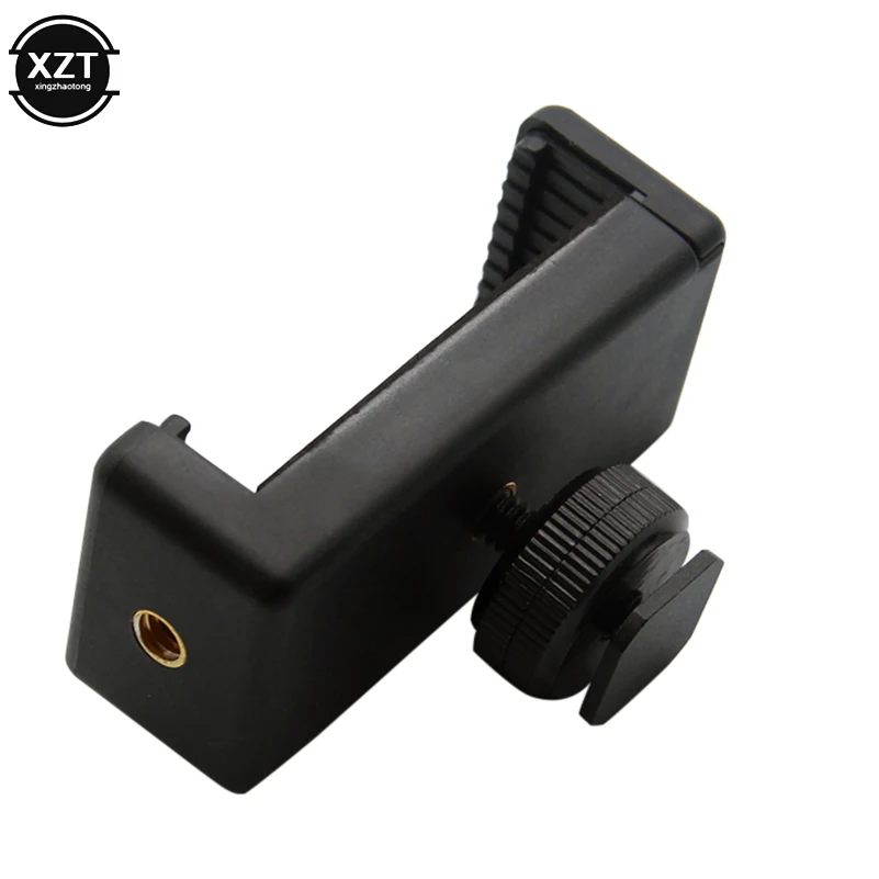 Professional 1/4 Phone Clip Holder Flash Hot Shoe Screw Universal Adapter Tripod Mount For DSLR Camera with 1/4\
