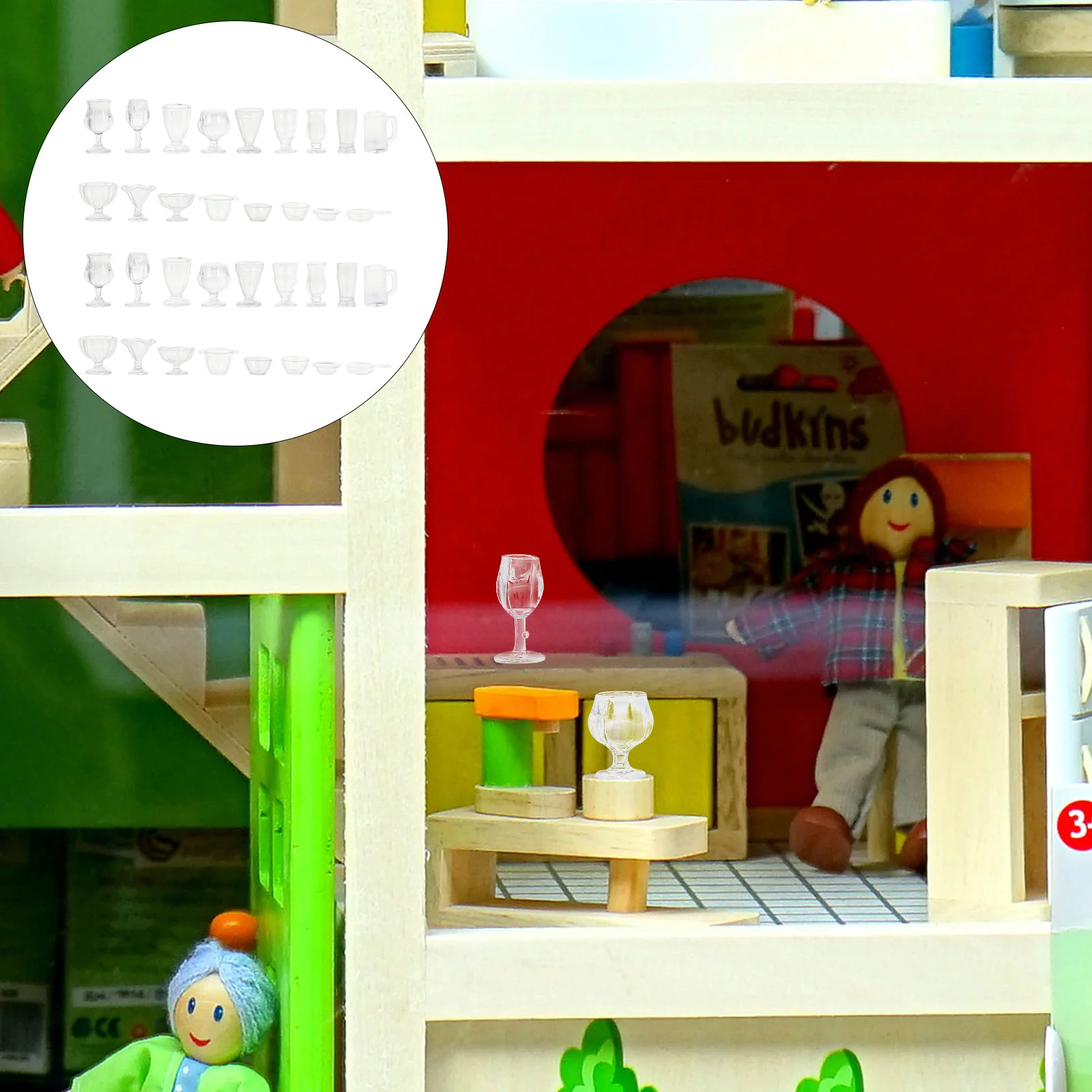 

1/17 Scale Mini Cups Food Container Model Simulation Cup Mini House Decor