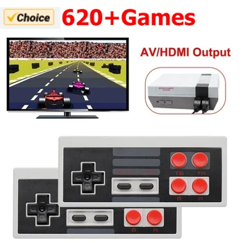 Console per videogiochi retrò a 8 bit Mini gioco stick compatibile HDMI 620 giochi integrati Gamepad doppi Giocatori di giochi classici Ricreazione