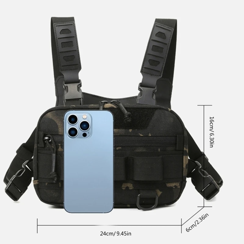 N0HA Tactically Chest Bag Light weights Fishing Chest Pack Running Backpacks Outdoor Travel Vest Bag for Women and Man 6