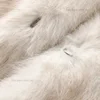 Neo Mint Vintage Luxury Long Faux Fox Fur Coat Women 2024 Winter Warm Fluffy Fur Jacket Female Street Furry Outerwear Overcoat 6