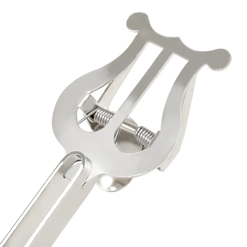 B48B-Brass Instrument Trumpet Music Stand Portable Marching Music Clip Trumpet Clip