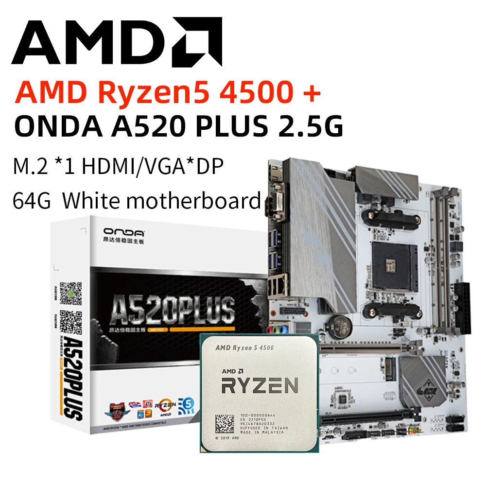 AMD Ryzen 5 5500GT cpu マザーボード A520m HVS AMD Ryzen 5 5500GT cpu マザーボード A520m HVS